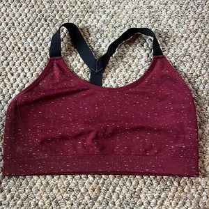 Maroon Sports Bra